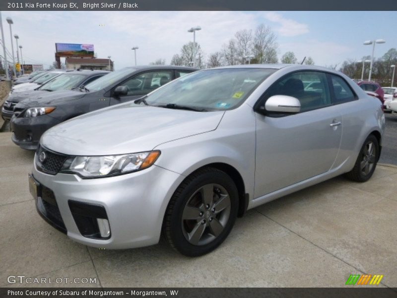 Bright Silver / Black 2011 Kia Forte Koup EX