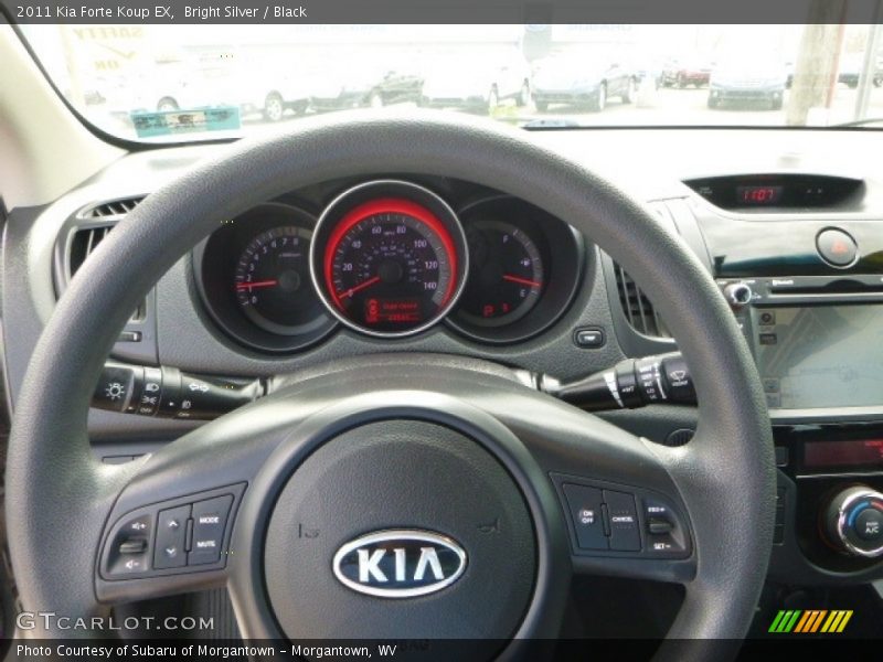 Bright Silver / Black 2011 Kia Forte Koup EX