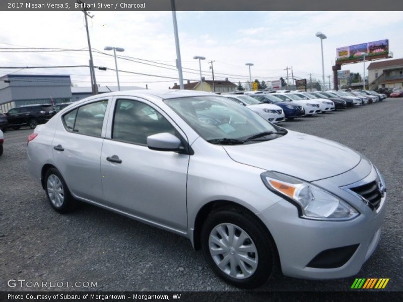 Brilliant Silver / Charcoal 2017 Nissan Versa S