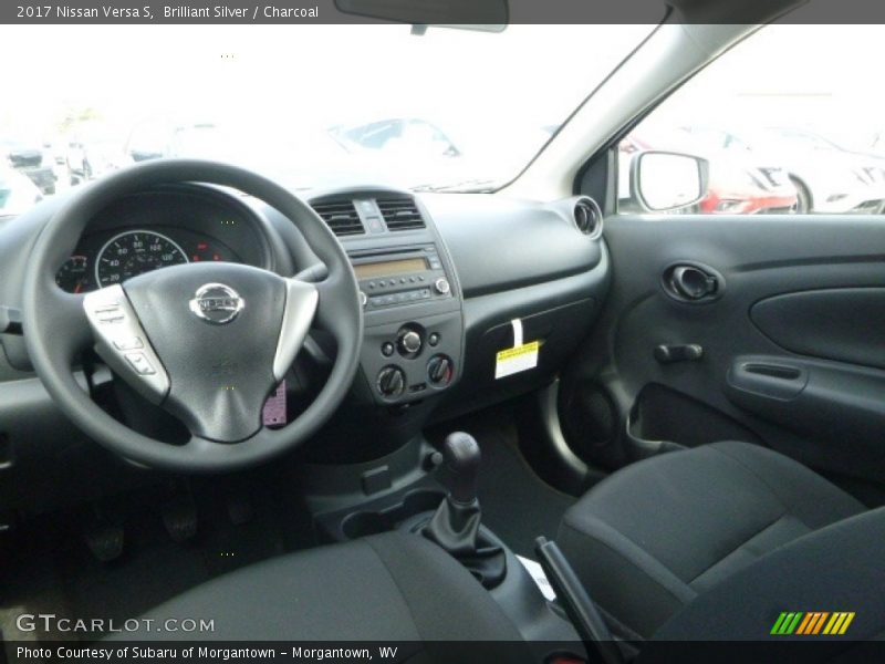 Brilliant Silver / Charcoal 2017 Nissan Versa S