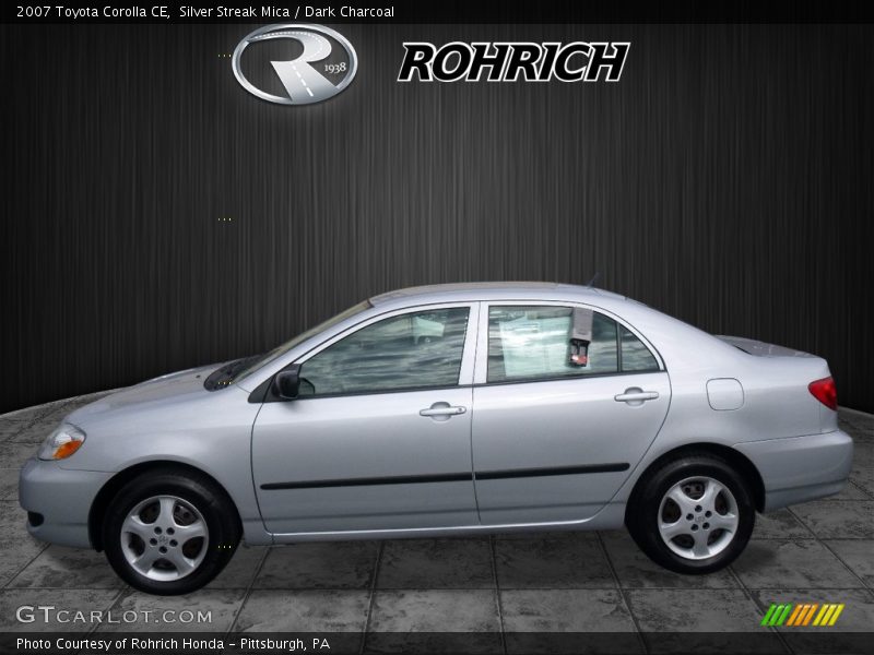 Silver Streak Mica / Dark Charcoal 2007 Toyota Corolla CE