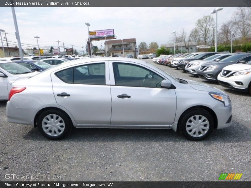 Brilliant Silver / Charcoal 2017 Nissan Versa S