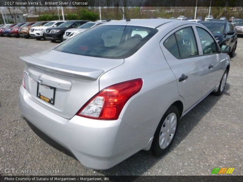 Brilliant Silver / Charcoal 2017 Nissan Versa S