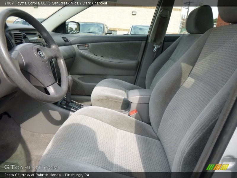 Silver Streak Mica / Dark Charcoal 2007 Toyota Corolla CE