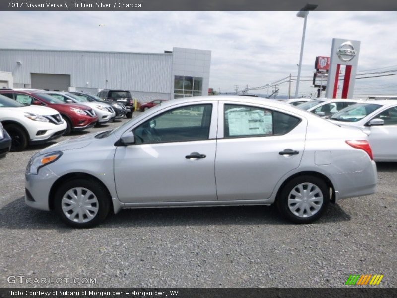 Brilliant Silver / Charcoal 2017 Nissan Versa S