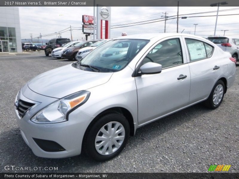 Brilliant Silver / Charcoal 2017 Nissan Versa S
