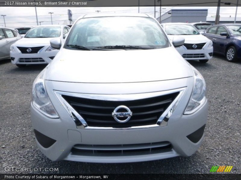 Brilliant Silver / Charcoal 2017 Nissan Versa S