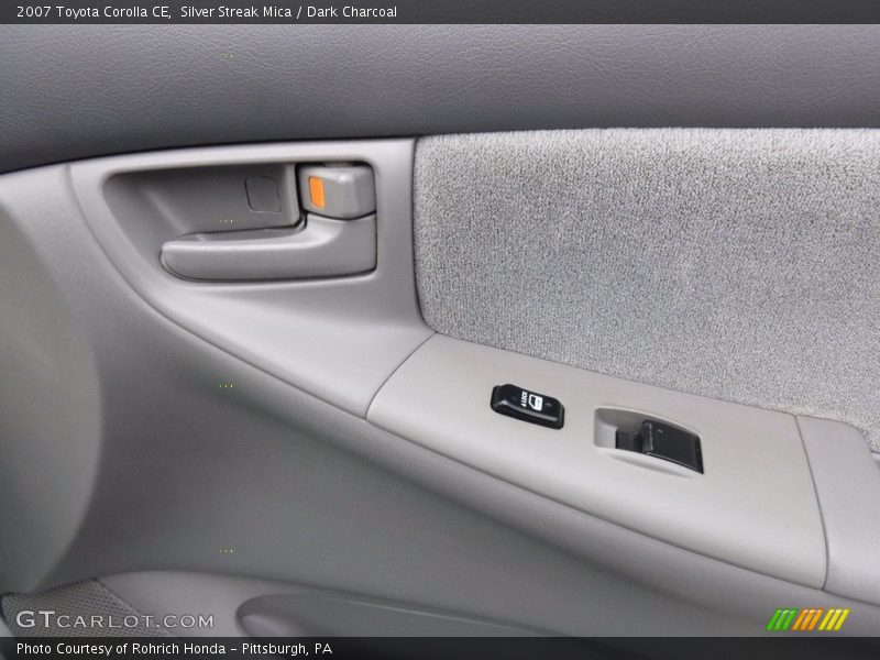 Silver Streak Mica / Dark Charcoal 2007 Toyota Corolla CE