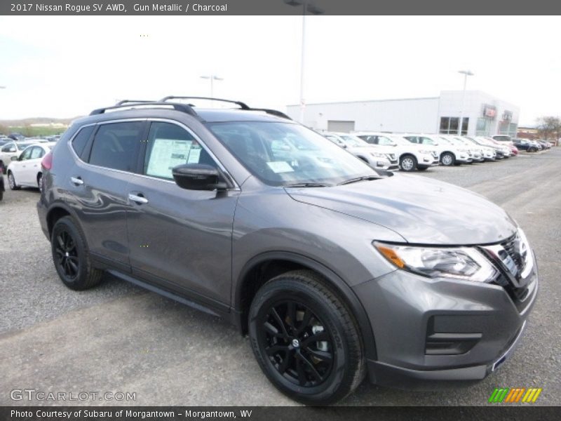 Gun Metallic / Charcoal 2017 Nissan Rogue SV AWD