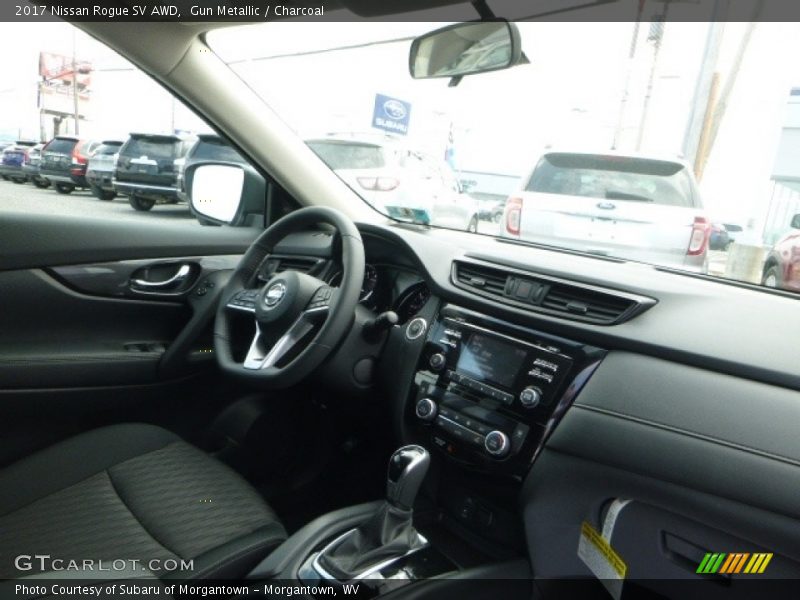 Gun Metallic / Charcoal 2017 Nissan Rogue SV AWD