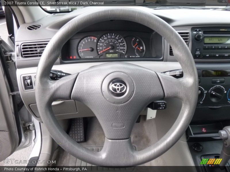 Silver Streak Mica / Dark Charcoal 2007 Toyota Corolla CE