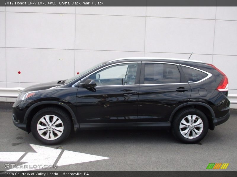 Crystal Black Pearl / Black 2012 Honda CR-V EX-L 4WD