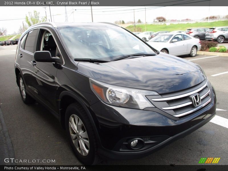 Crystal Black Pearl / Black 2012 Honda CR-V EX-L 4WD