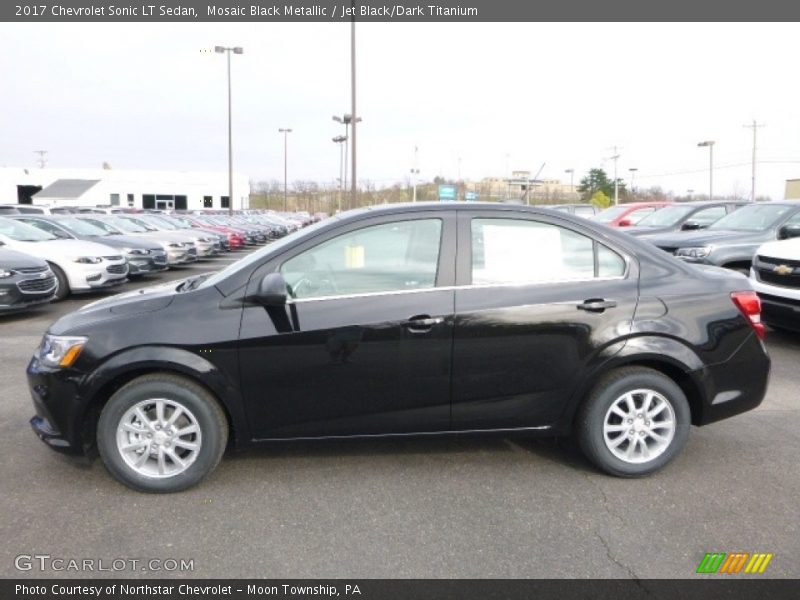 Mosaic Black Metallic / Jet Black/Dark Titanium 2017 Chevrolet Sonic LT Sedan