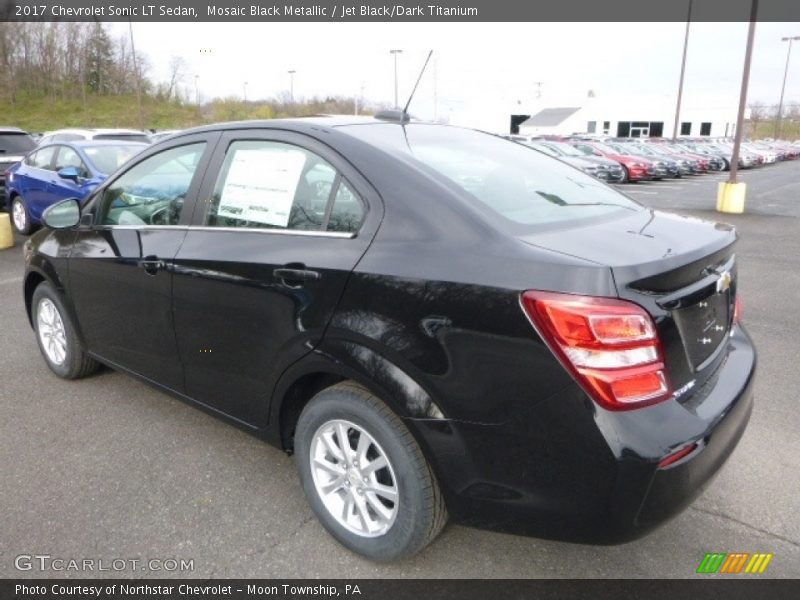 Mosaic Black Metallic / Jet Black/Dark Titanium 2017 Chevrolet Sonic LT Sedan