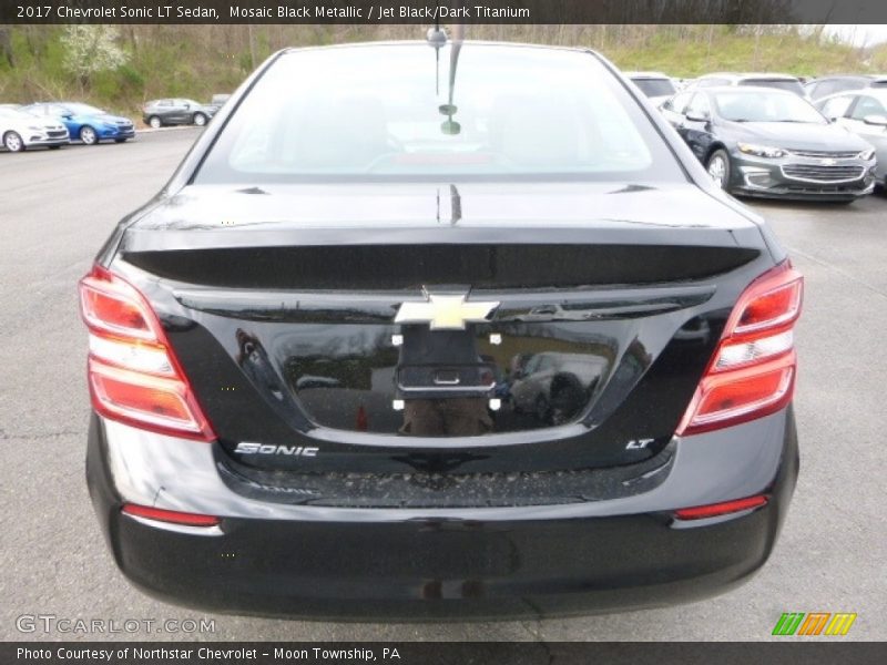 Mosaic Black Metallic / Jet Black/Dark Titanium 2017 Chevrolet Sonic LT Sedan