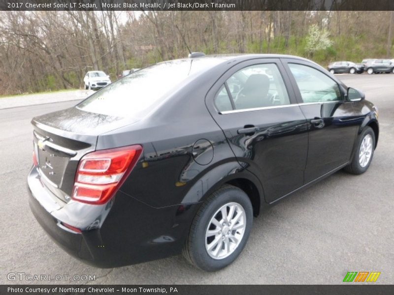 Mosaic Black Metallic / Jet Black/Dark Titanium 2017 Chevrolet Sonic LT Sedan
