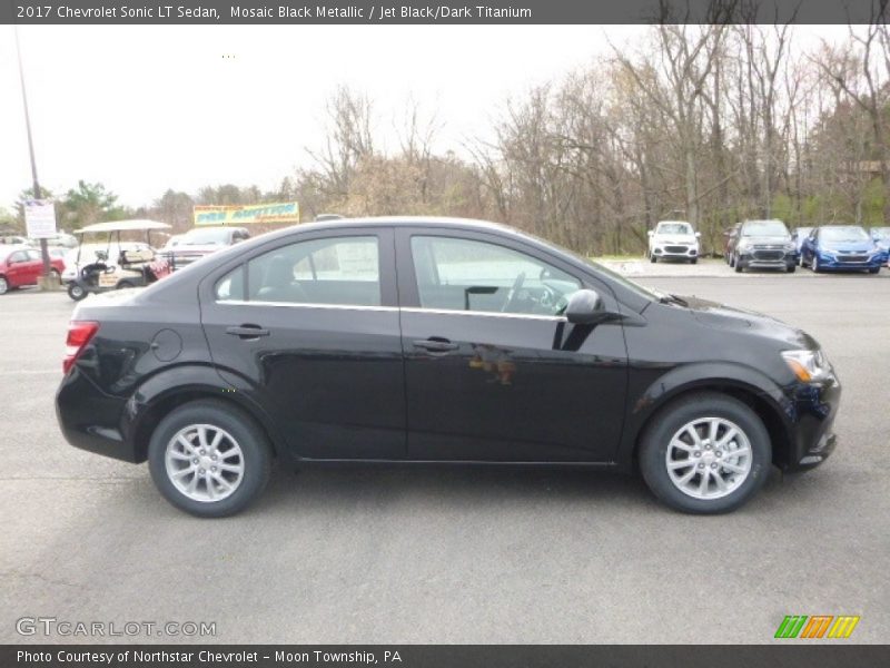 Mosaic Black Metallic / Jet Black/Dark Titanium 2017 Chevrolet Sonic LT Sedan