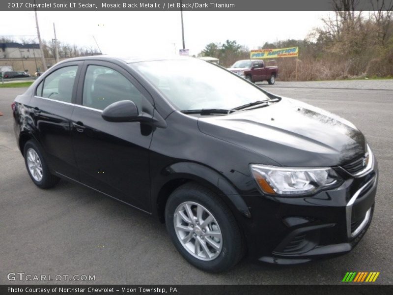 Mosaic Black Metallic / Jet Black/Dark Titanium 2017 Chevrolet Sonic LT Sedan