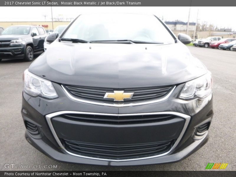 Mosaic Black Metallic / Jet Black/Dark Titanium 2017 Chevrolet Sonic LT Sedan