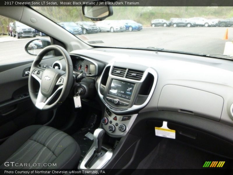Mosaic Black Metallic / Jet Black/Dark Titanium 2017 Chevrolet Sonic LT Sedan