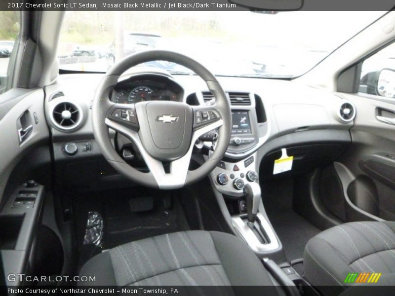 Mosaic Black Metallic / Jet Black/Dark Titanium 2017 Chevrolet Sonic LT Sedan