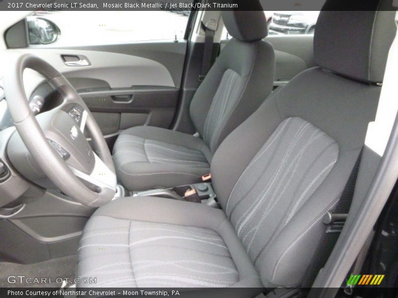 Mosaic Black Metallic / Jet Black/Dark Titanium 2017 Chevrolet Sonic LT Sedan