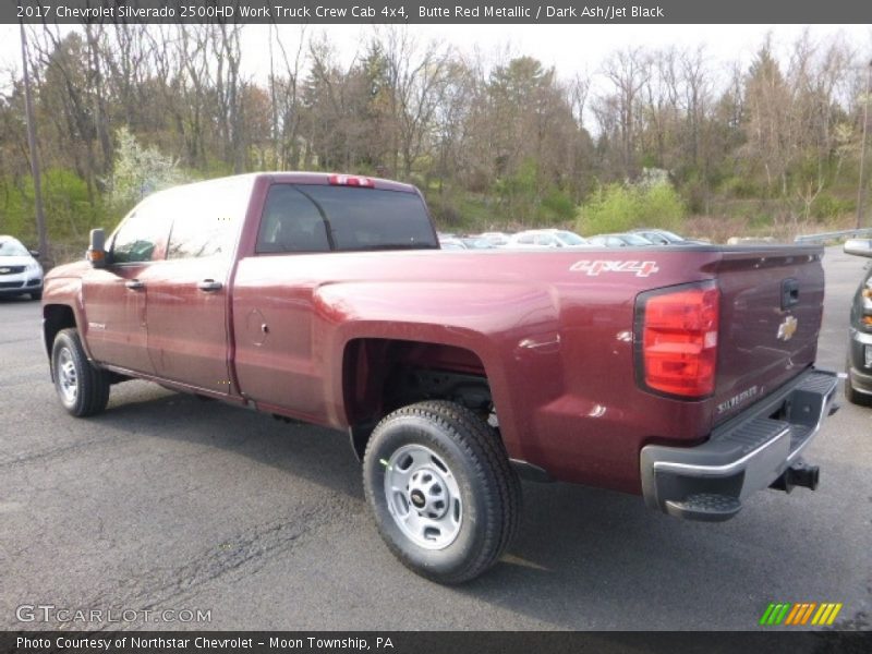 Butte Red Metallic / Dark Ash/Jet Black 2017 Chevrolet Silverado 2500HD Work Truck Crew Cab 4x4