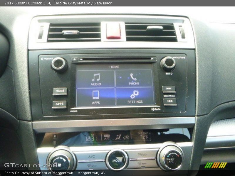 Carbide Gray Metallic / Slate Black 2017 Subaru Outback 2.5i