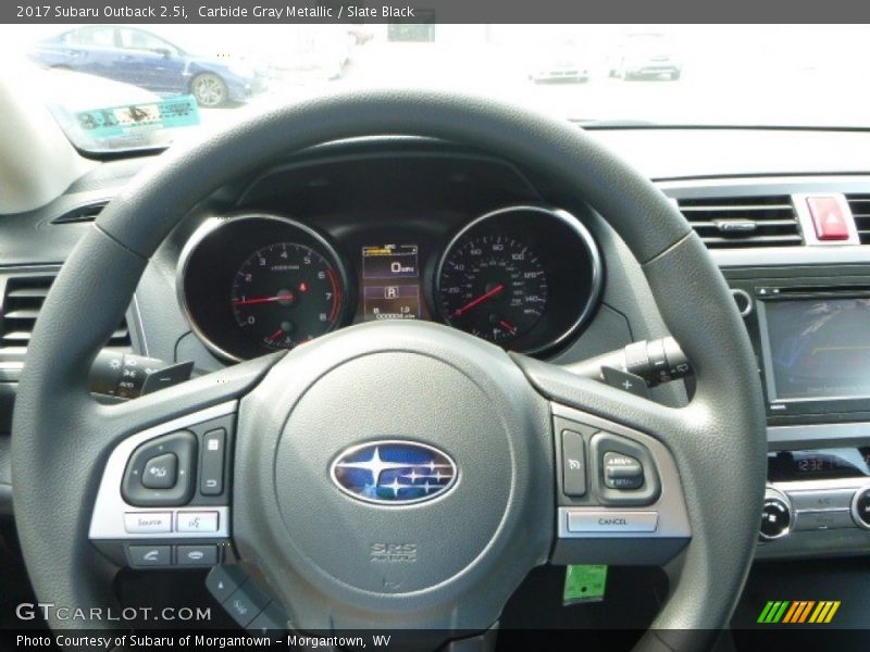 Carbide Gray Metallic / Slate Black 2017 Subaru Outback 2.5i