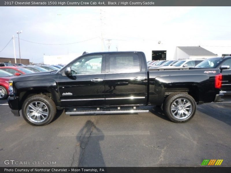 Black / High Country Saddle 2017 Chevrolet Silverado 1500 High Country Crew Cab 4x4