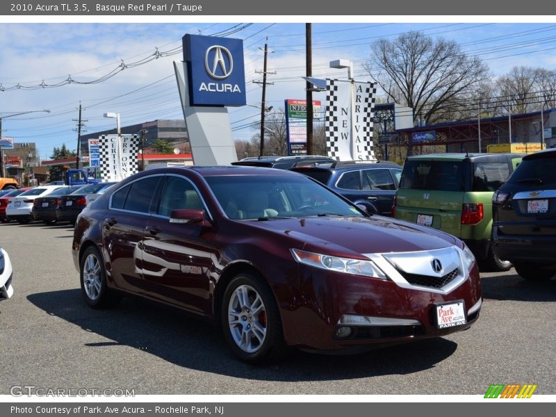 Basque Red Pearl / Taupe 2010 Acura TL 3.5