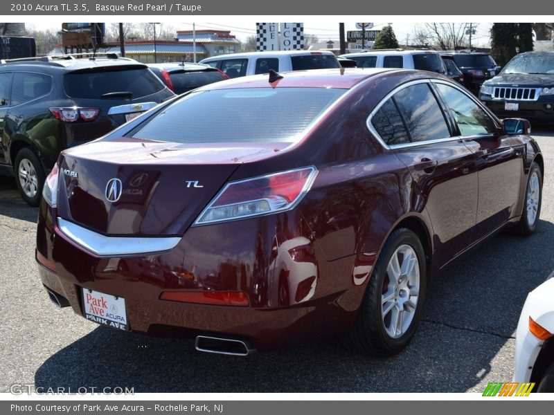 Basque Red Pearl / Taupe 2010 Acura TL 3.5