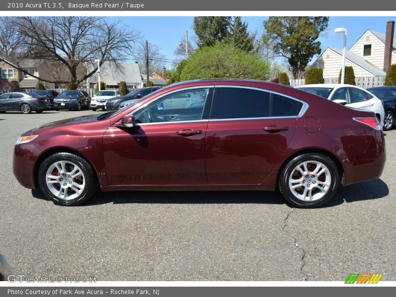 Basque Red Pearl / Taupe 2010 Acura TL 3.5