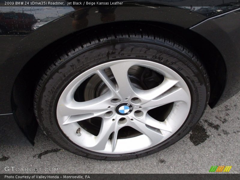 Jet Black / Beige Kansas Leather 2009 BMW Z4 sDrive35i Roadster