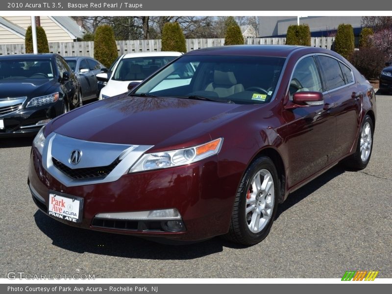 Basque Red Pearl / Taupe 2010 Acura TL 3.5