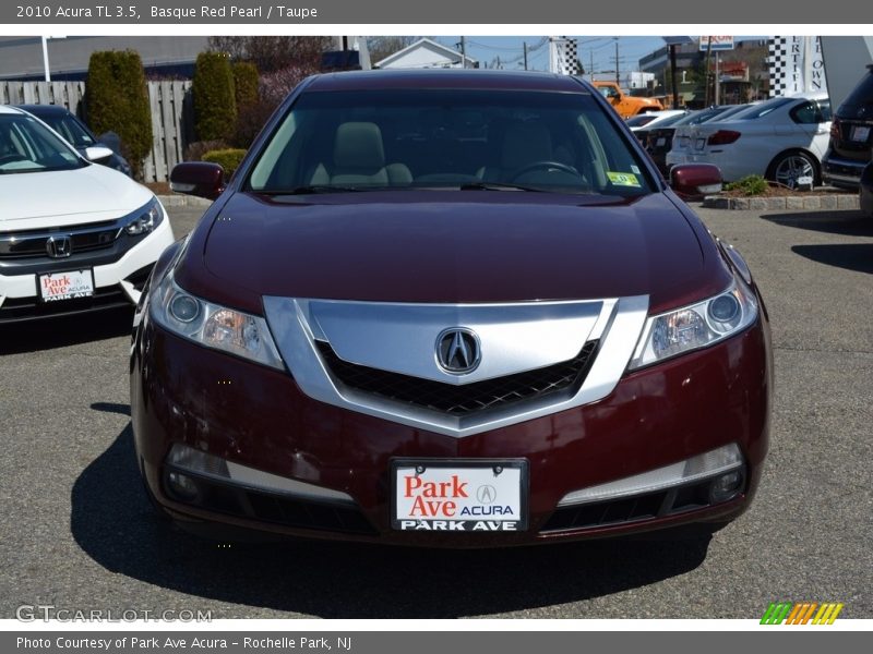 Basque Red Pearl / Taupe 2010 Acura TL 3.5