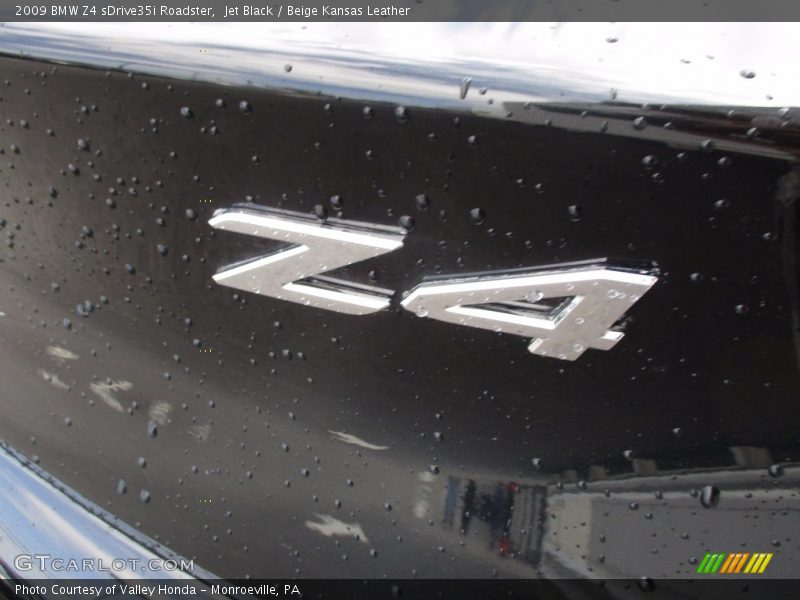 Jet Black / Beige Kansas Leather 2009 BMW Z4 sDrive35i Roadster