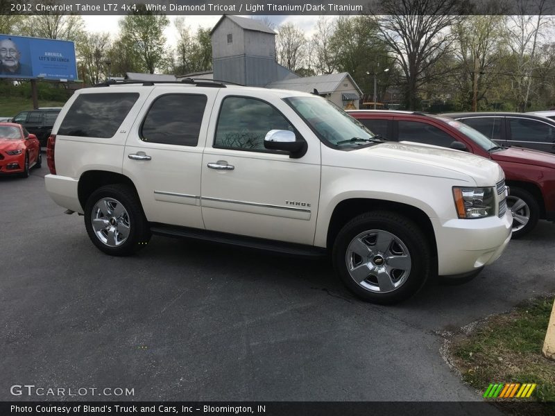 White Diamond Tricoat / Light Titanium/Dark Titanium 2012 Chevrolet Tahoe LTZ 4x4