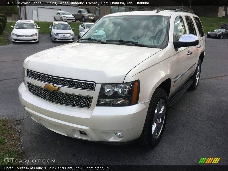 White Diamond Tricoat / Light Titanium/Dark Titanium 2012 Chevrolet Tahoe LTZ 4x4