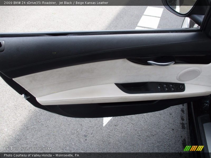 Jet Black / Beige Kansas Leather 2009 BMW Z4 sDrive35i Roadster