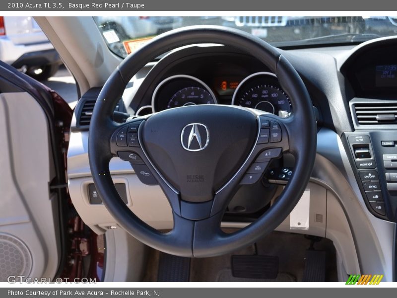 Basque Red Pearl / Taupe 2010 Acura TL 3.5