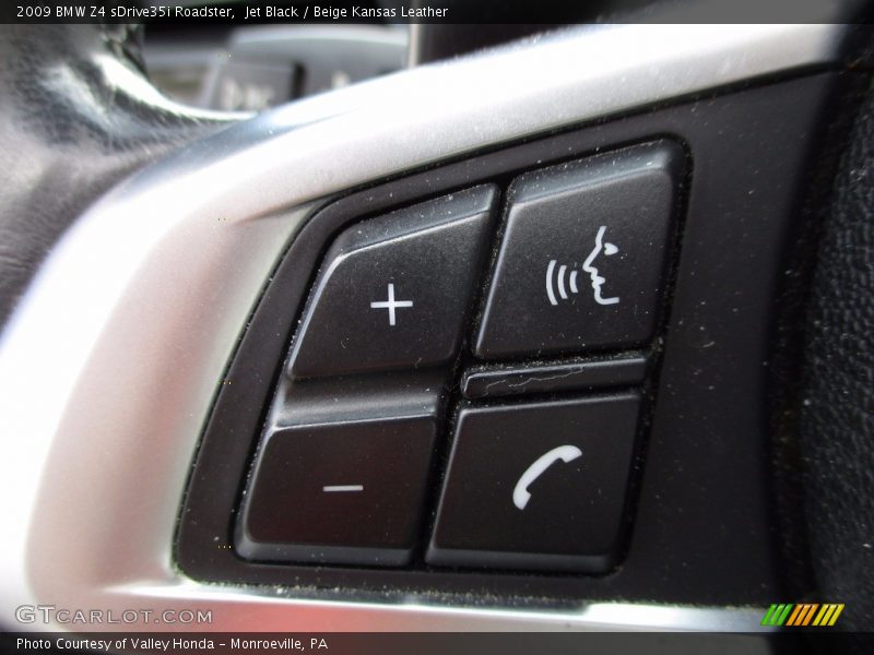 Jet Black / Beige Kansas Leather 2009 BMW Z4 sDrive35i Roadster