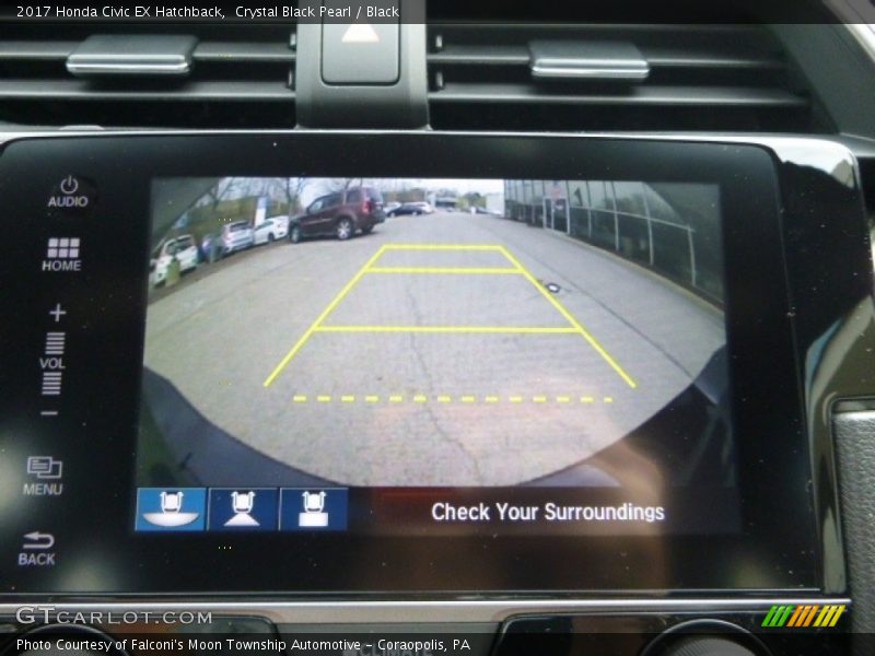 Crystal Black Pearl / Black 2017 Honda Civic EX Hatchback