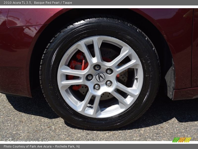 Basque Red Pearl / Taupe 2010 Acura TL 3.5