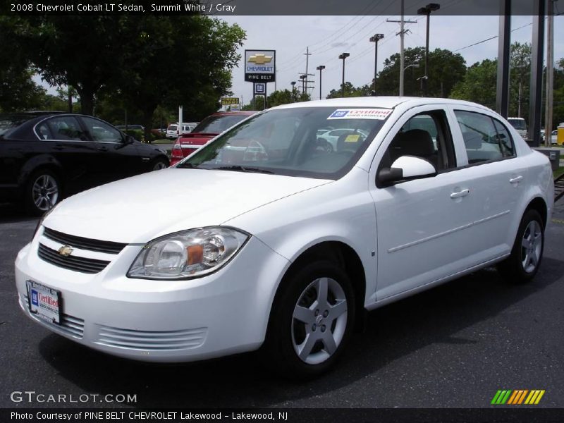 Summit White / Gray 2008 Chevrolet Cobalt LT Sedan