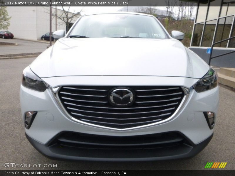 Crystal White Pearl Mica / Black 2017 Mazda CX-3 Grand Touring AWD