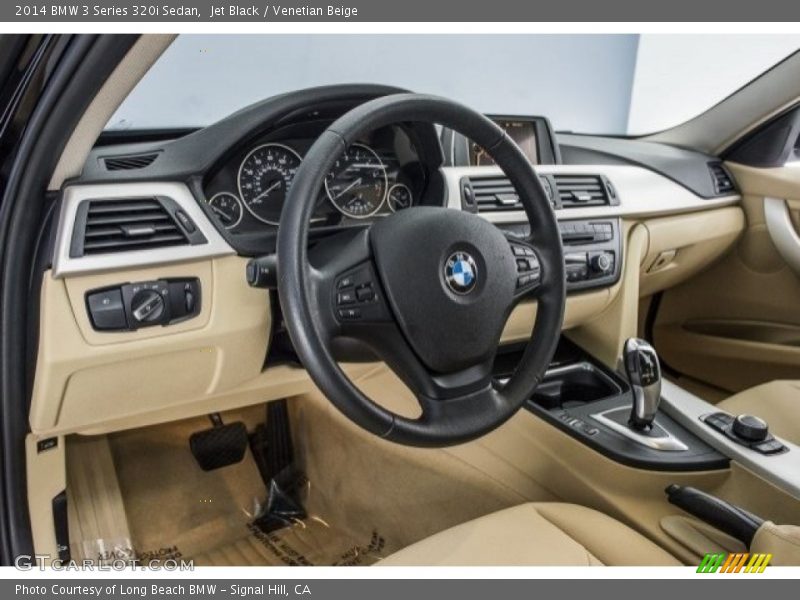 Jet Black / Venetian Beige 2014 BMW 3 Series 320i Sedan