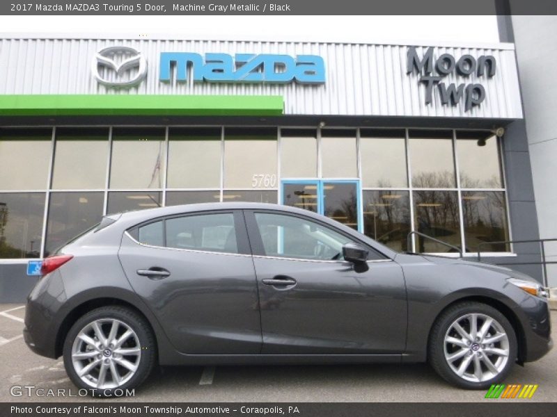 Machine Gray Metallic / Black 2017 Mazda MAZDA3 Touring 5 Door