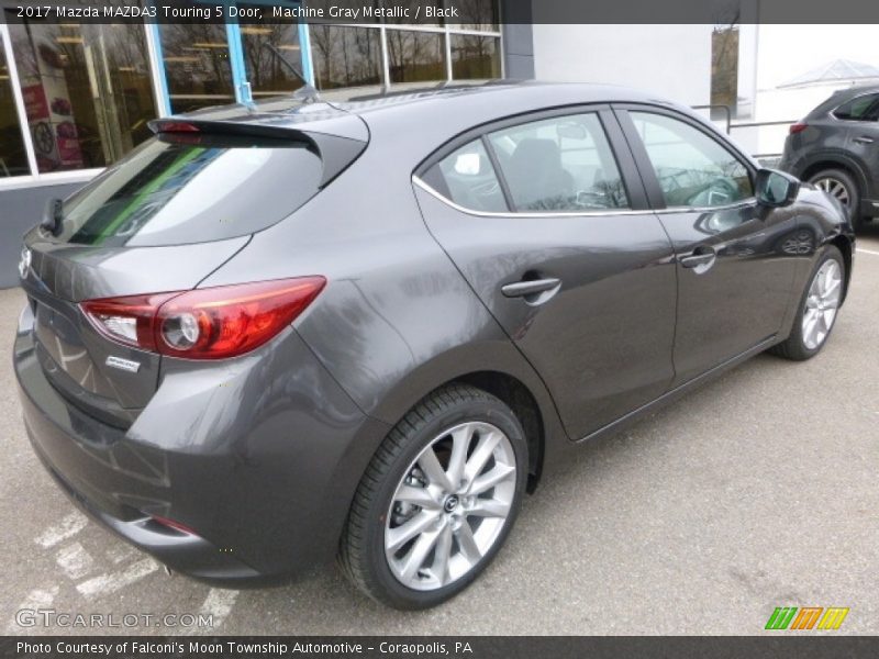 Machine Gray Metallic / Black 2017 Mazda MAZDA3 Touring 5 Door